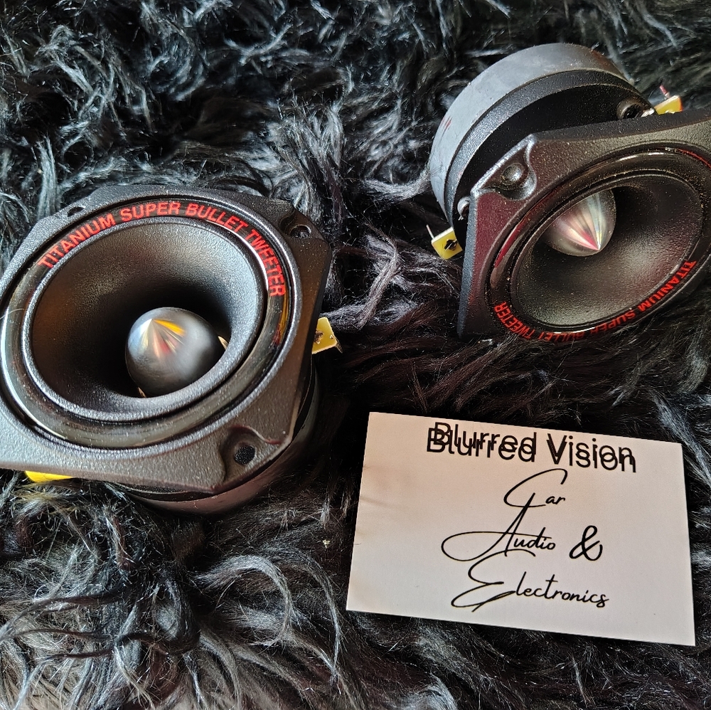 2*Blurred Vision Audio 3-1/4''BV-AST3.8 Titanium BULLET TWEETERS